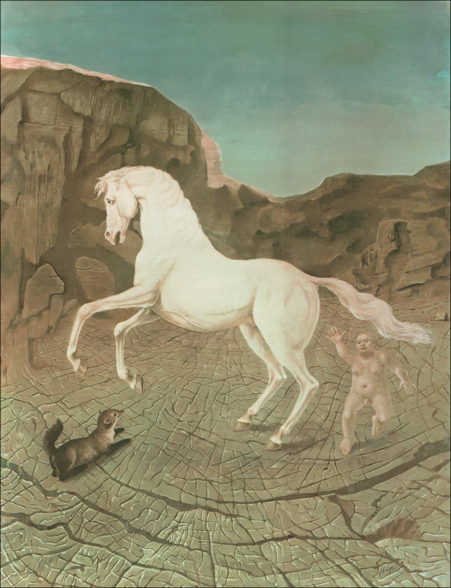 Stanislao LePRI - Original-Lithographie "Das Pferd" 70x53cm, unterzeichnet und nummeriert in Bleistift des Künstlers