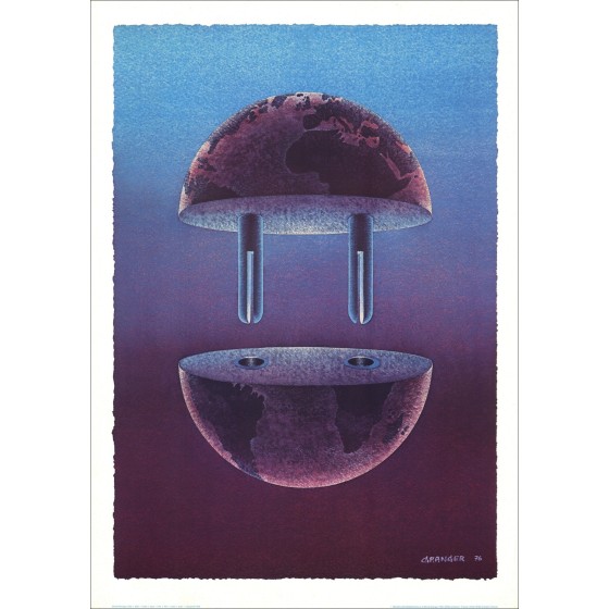 Michel Granger - Pole + / Pole - (Poster 87 x 62 cm)