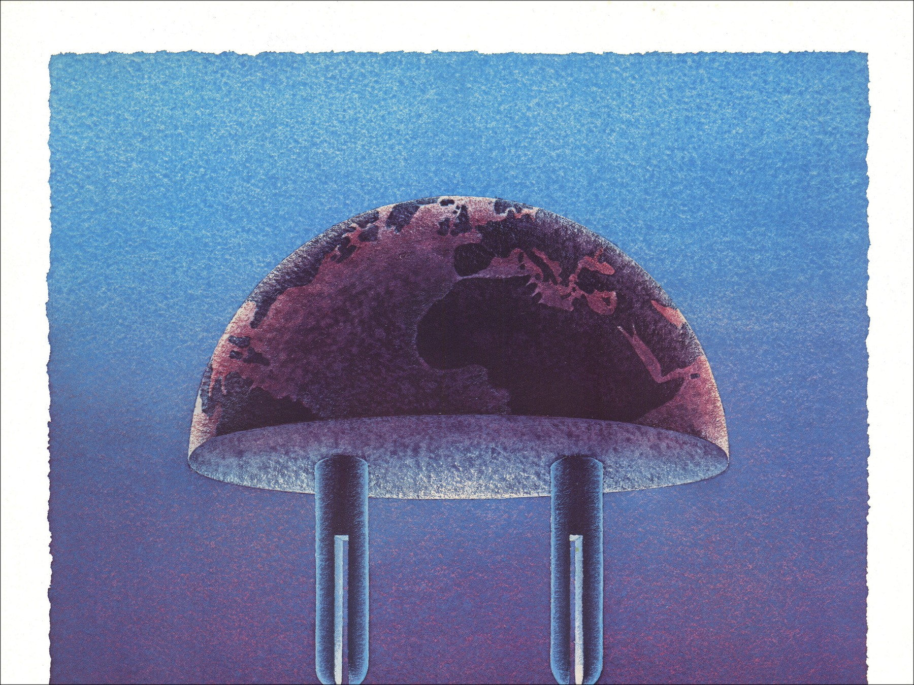 Michel Granger - Pole + / Pole - (Poster 87 x 62 cm)
