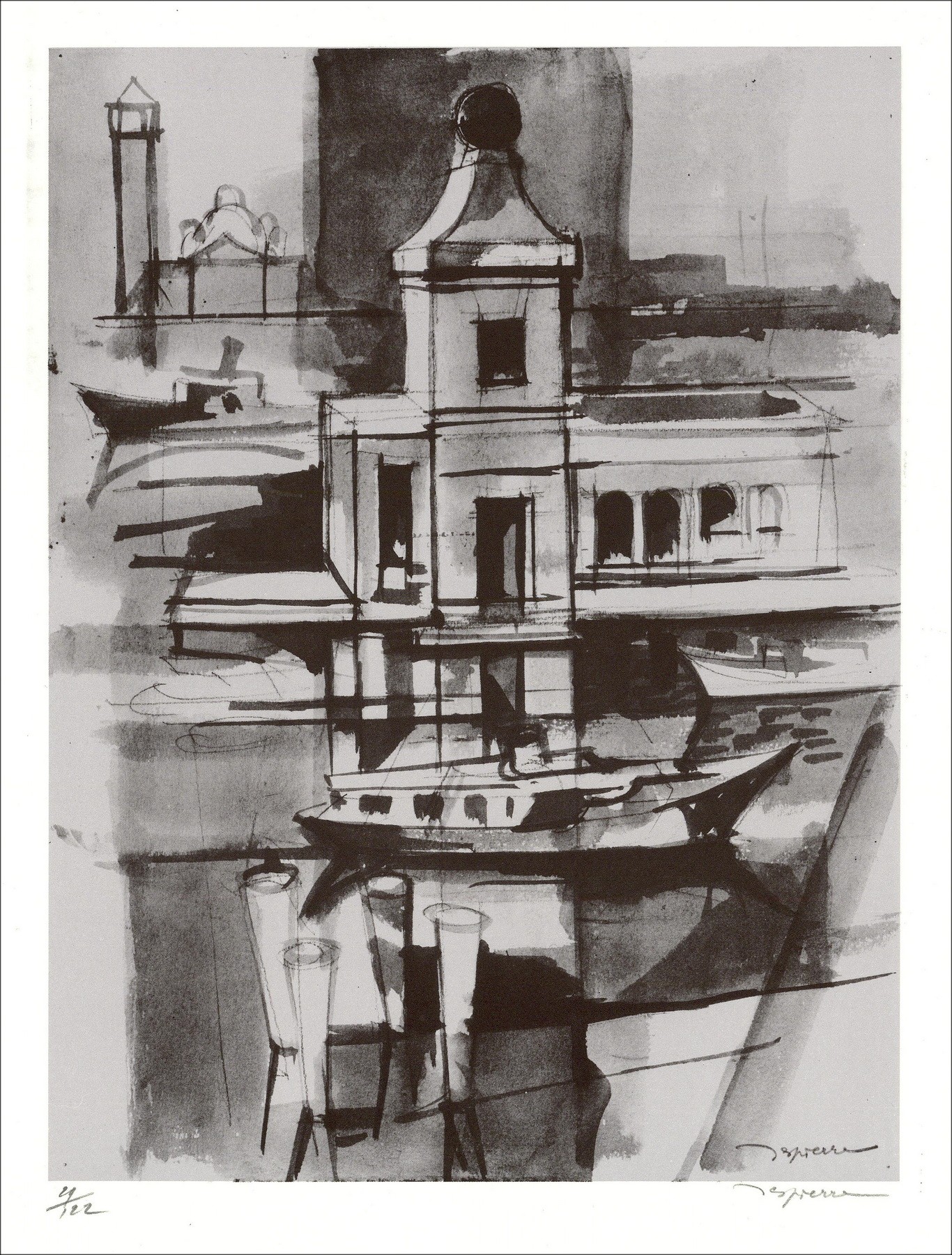 Jacques Despierre - Venedig (1971), Lithographie
