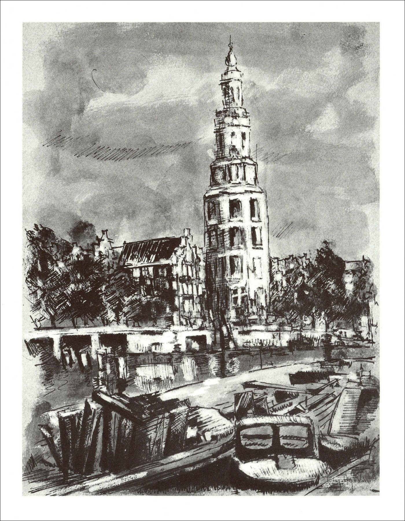 Tony Agostini - Amsterdam 02 (1971), Lithographie