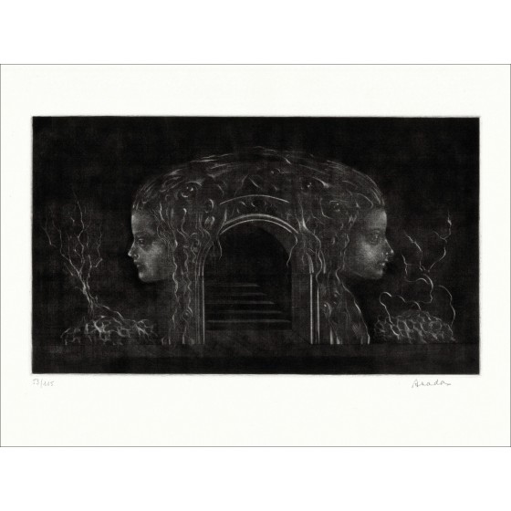 ASADA Hiroshi - Original engraving "Portraits" 50x65cm