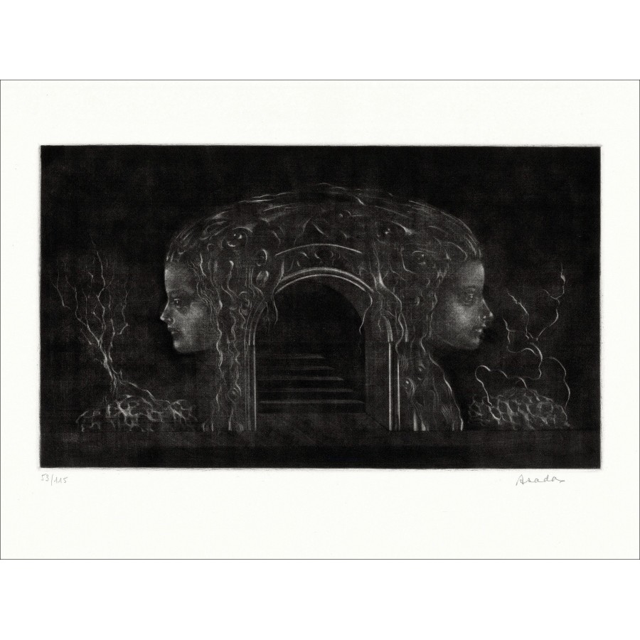 Asada Hiroshi - Originele ets "portretten" 50x65cm