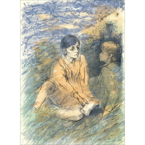 Lucien Philippe Moretti – Le Sac de Billes, litografía