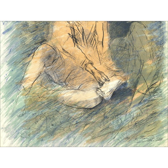 Lucien Philippe Moretti – Il sacchetto di palline, litografia