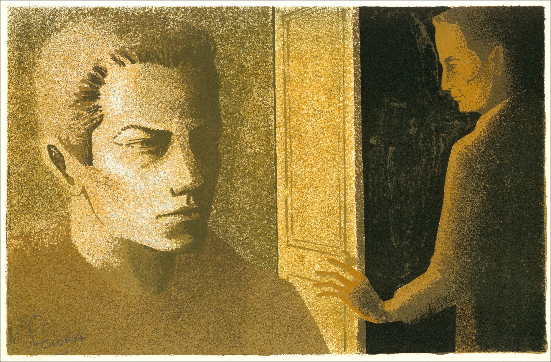 Sciora Daniel - Original-Lithographie "Das Wort" 34x52cm - 1974