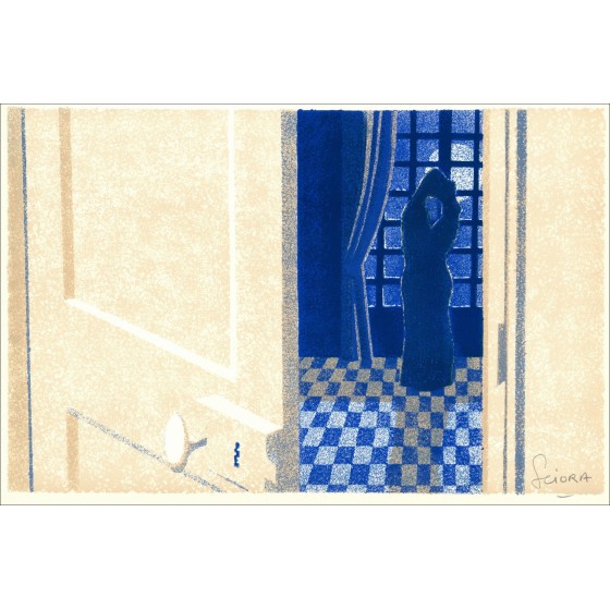 SCIORA Daniel - Litografia originale "Tendresse" 34x52cm - 1974