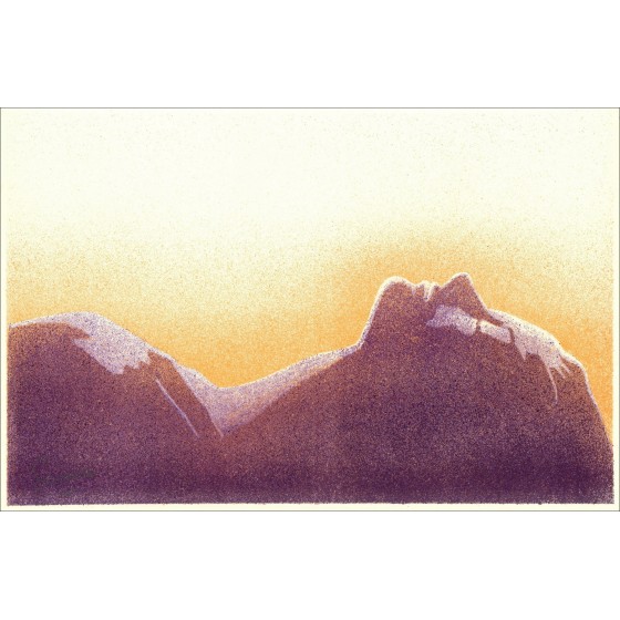 SCIORA Daniel - Litografia originale "Sonno eterno" 34x52cm - 1974