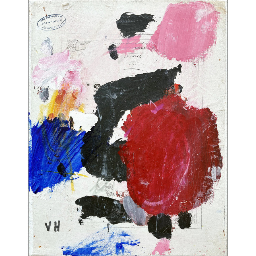 Victor Hasch - Abstracte samenstelling - 3, origineel schilderij
