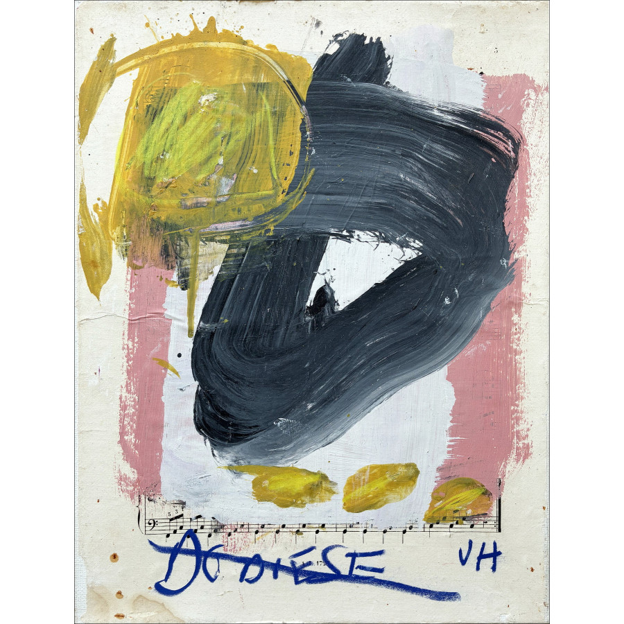 Victor HASCH – Composition Abstraite - 4, peinture originale