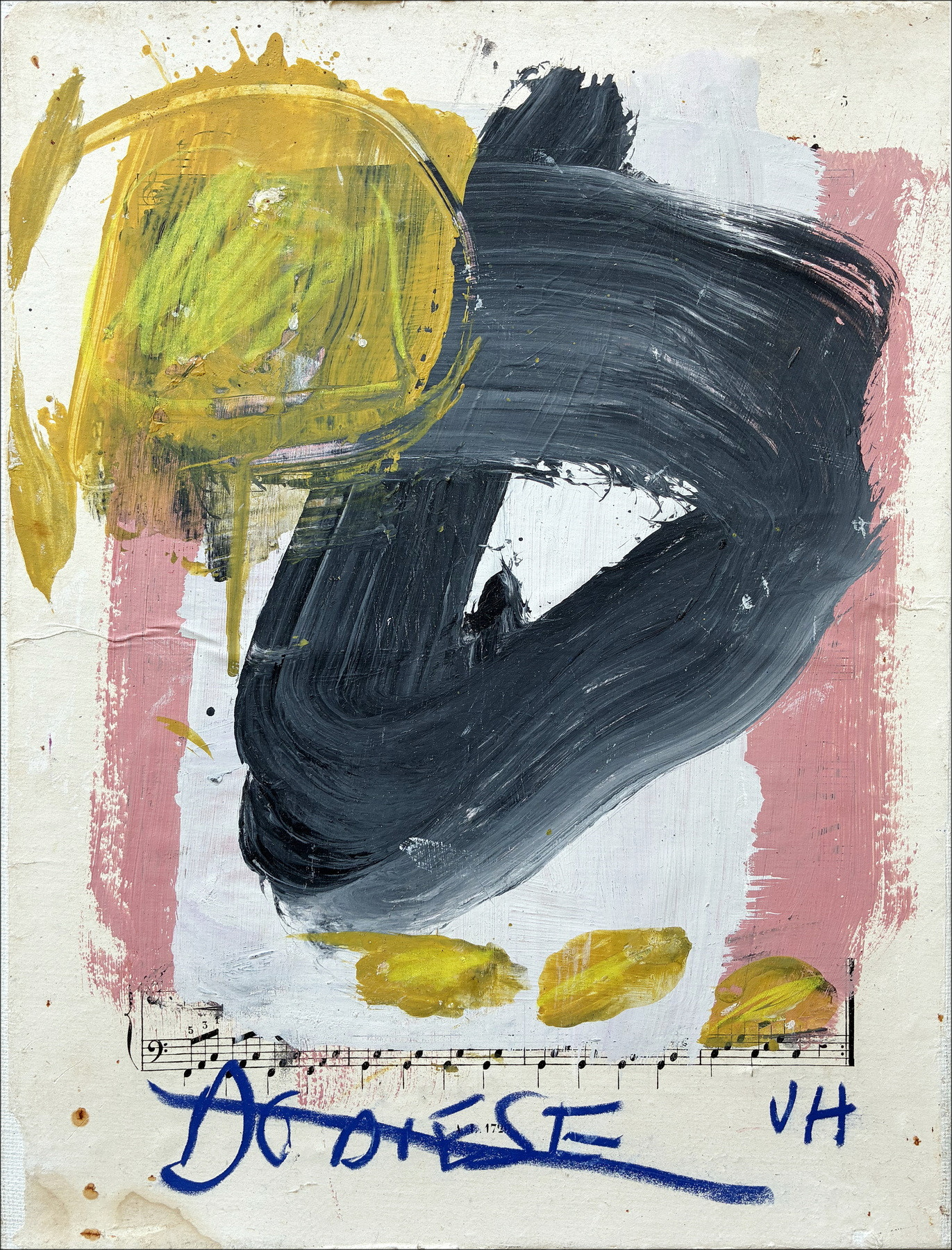 Victor Hasch - Abstracte samenstelling - 4, origineel schilderij