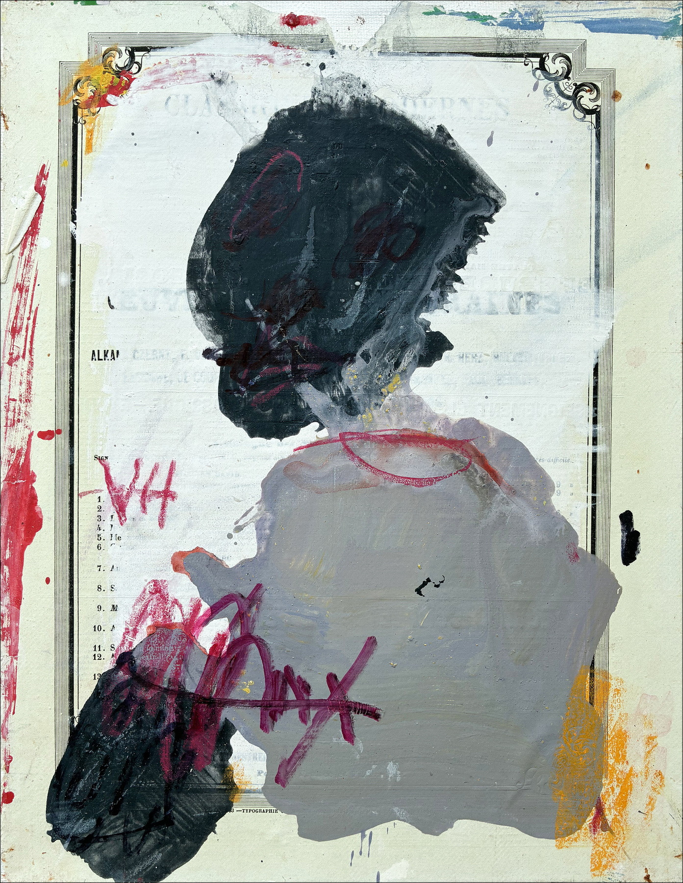 Victor HASCH – Composizione astratta - 6, pittura originale