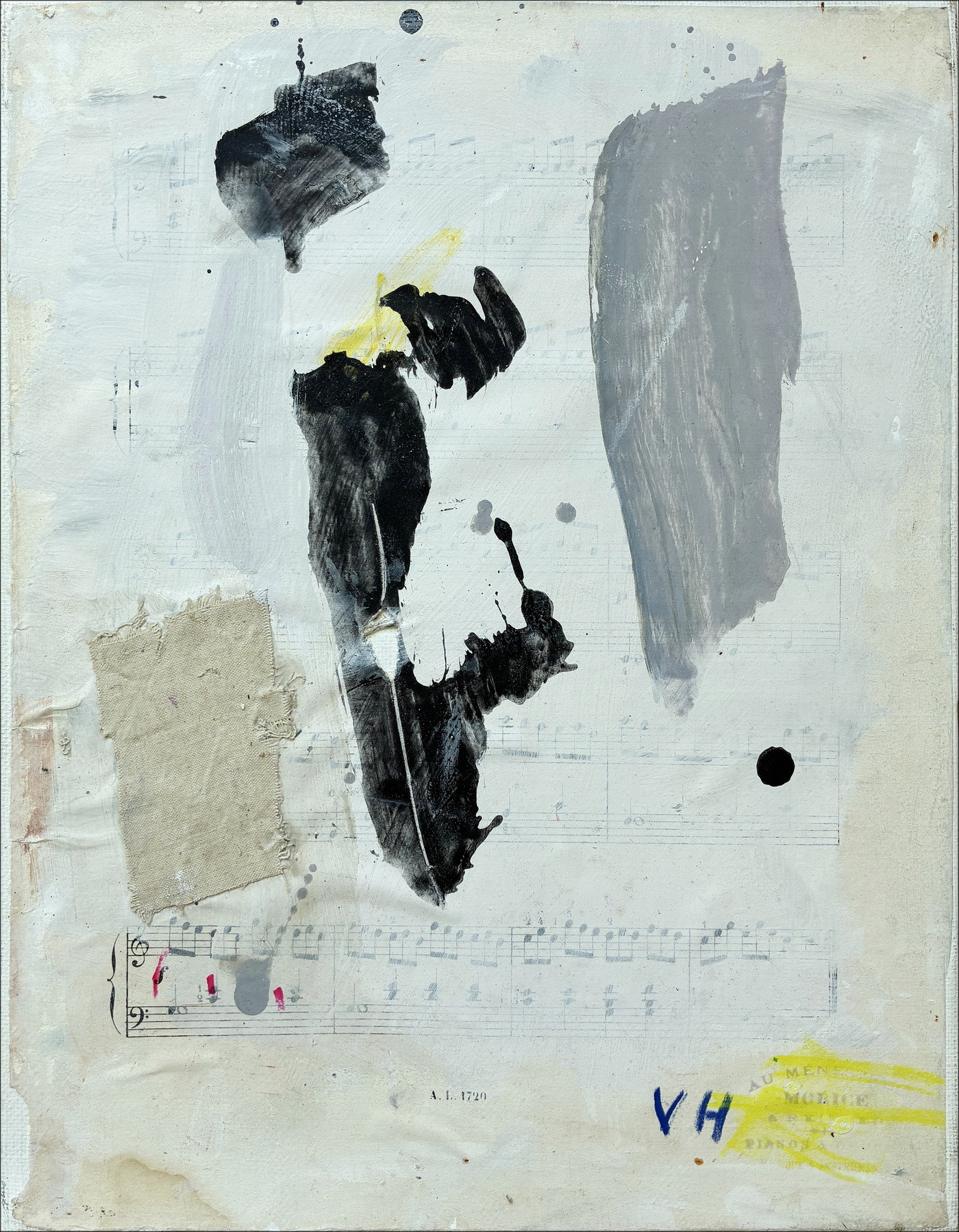Victor HASCH – Composition Abstraite - 7, peinture originale