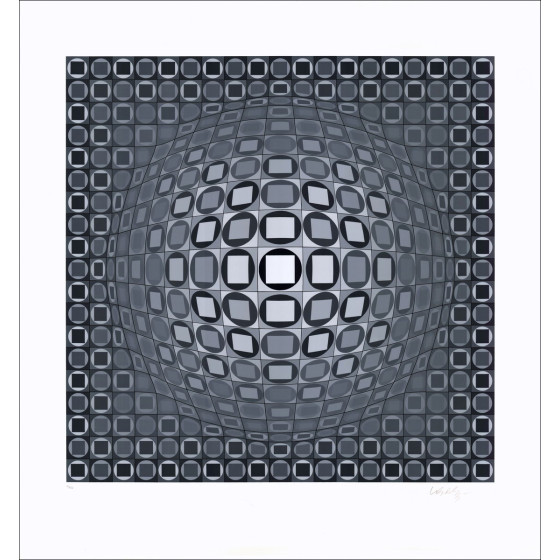 Victor Vasarely - Original-Siebdruck "GEWA" unterzeichnet und nummeriert in Bleistift 