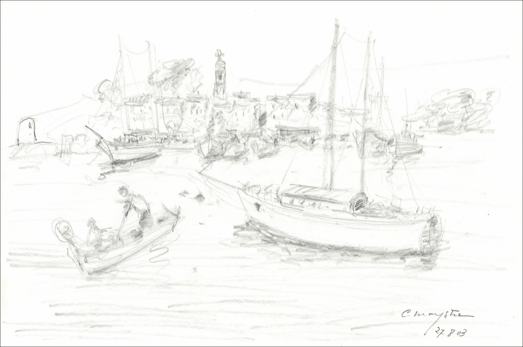 Casimir MAYSTRE – Saint Tropez (2003) Dessin