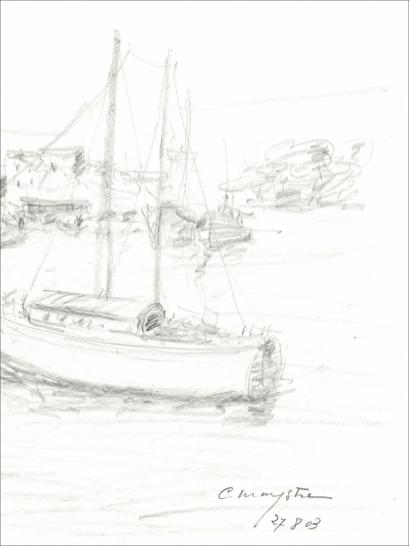 Casimir Maystre - Saint Tropez (2003) Tekening