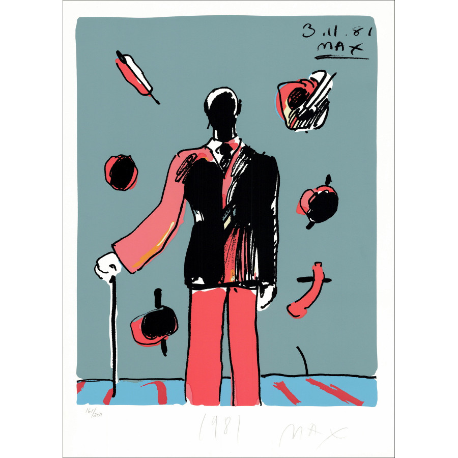 MAX Peter - Sérigraphie "Data General 2000" - 75x55cm - 1981