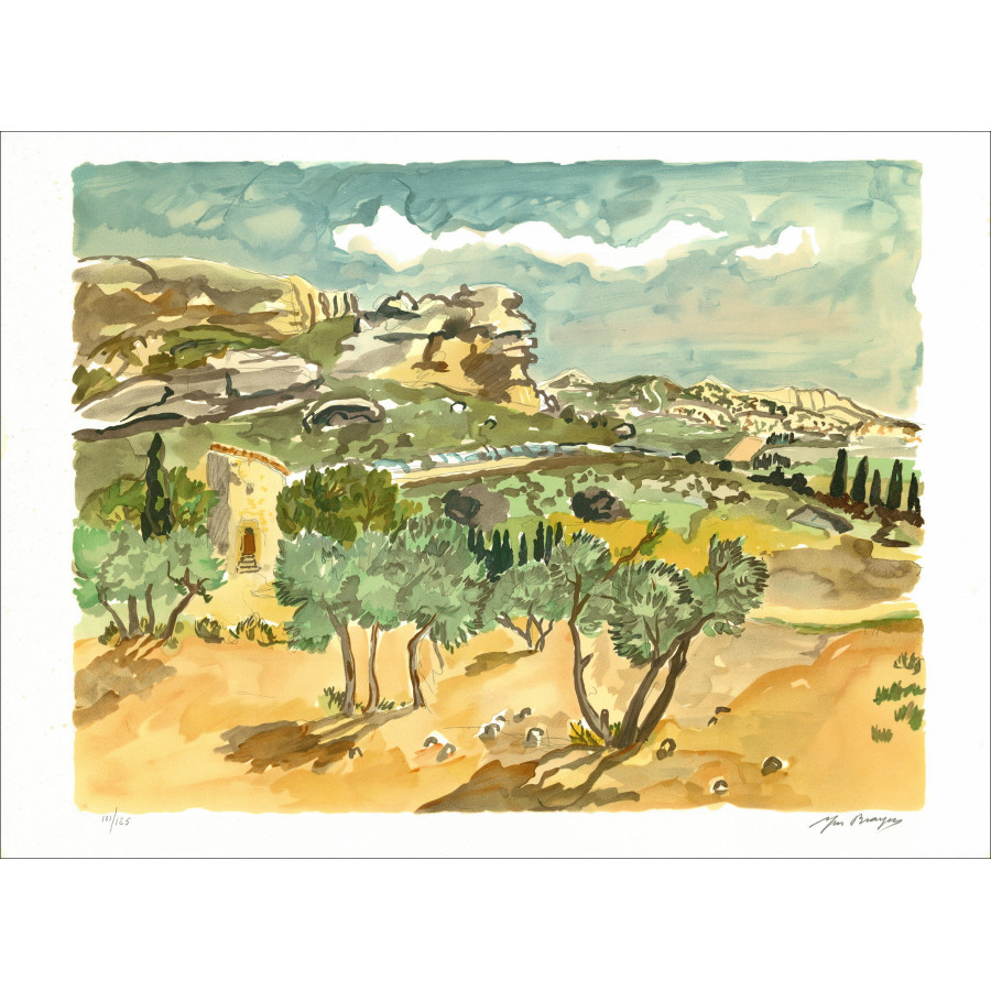 Yves BRAYER – Paesaggio di Provenza, Il borgo