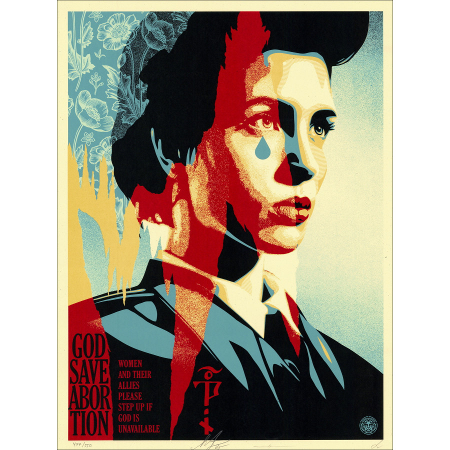 SHEPARD FAIREY & NADYA TOLOKONNIKOVA – Dios salve el aborto