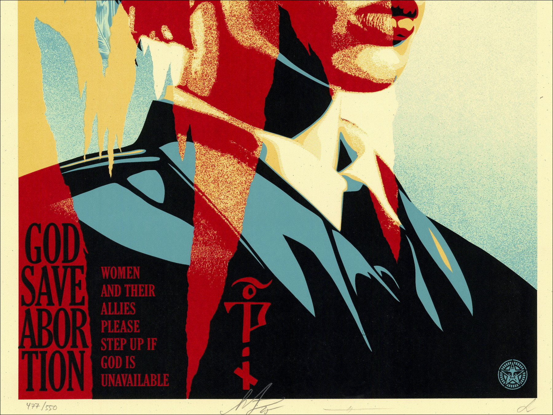 SHEPARD FAIREY & NADYA TOLOKONNIKOVA – Dios salve el aborto
