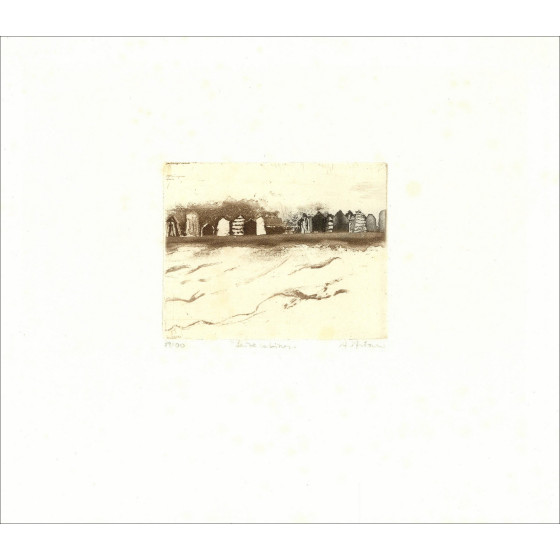 Annapia Antonini – Dieciséis cabañas, agua fuerte firmada