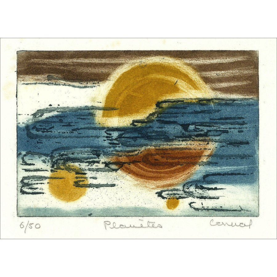 Betty Connal – Planets, original engraving signed