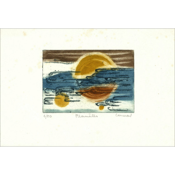 Betty Connal – Planètes, gravure originale signée