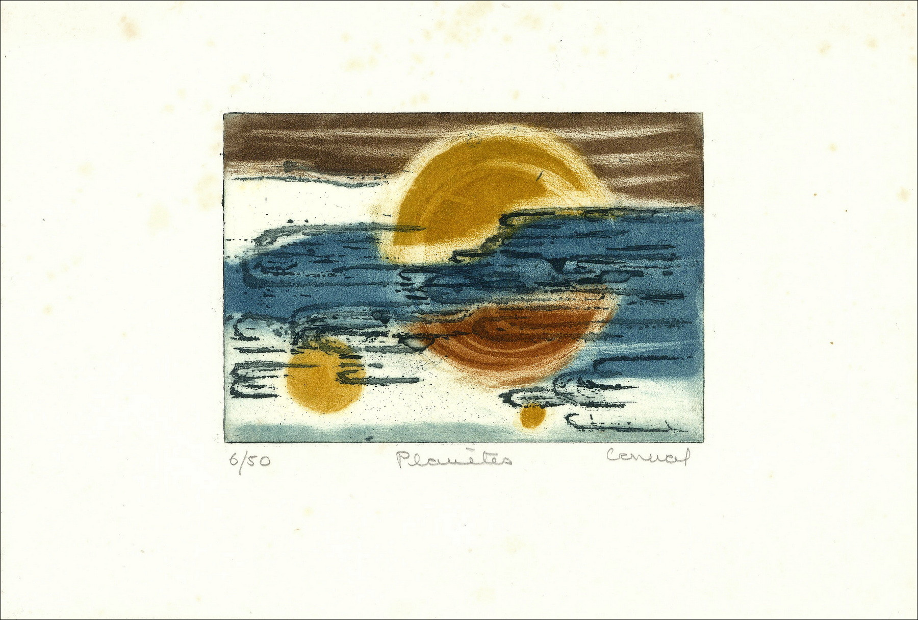Betty Connal – Planètes, gravure originale signée