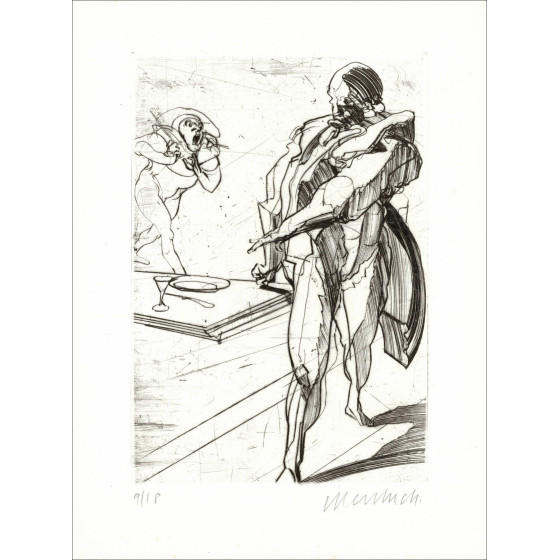 Claude Weisbuch – Don Juan, gravure et cuivre original