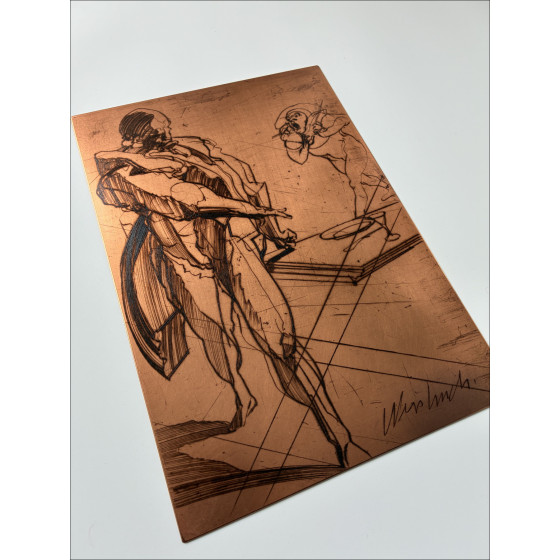Claude Weisbuch – Don Juan, gravure et cuivre original