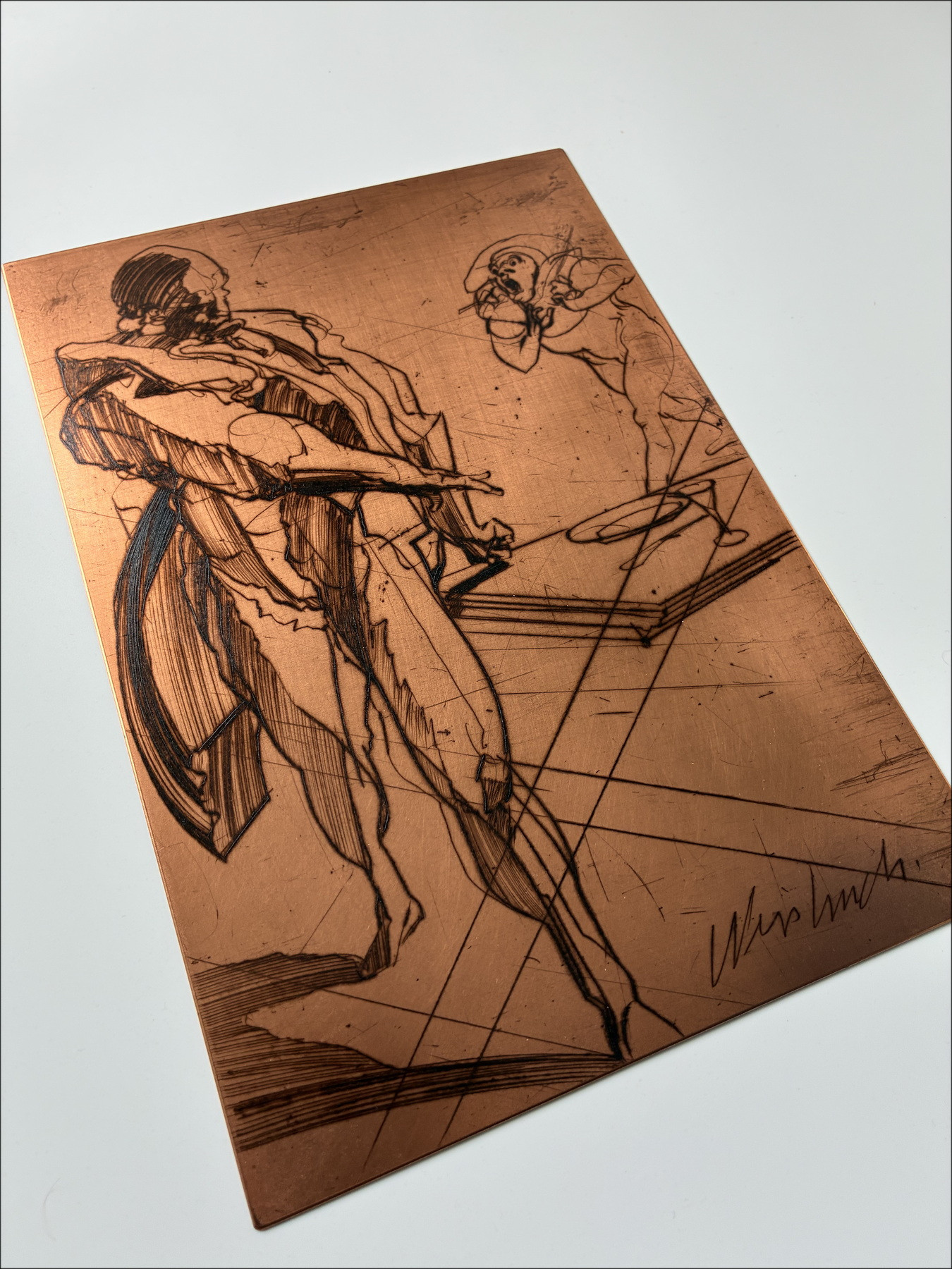 Claude Weisbuch – Don Juan, gravure et cuivre original