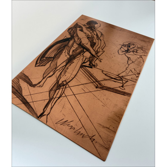 Claude Weisbuch – Don Juan, original engraving and copper