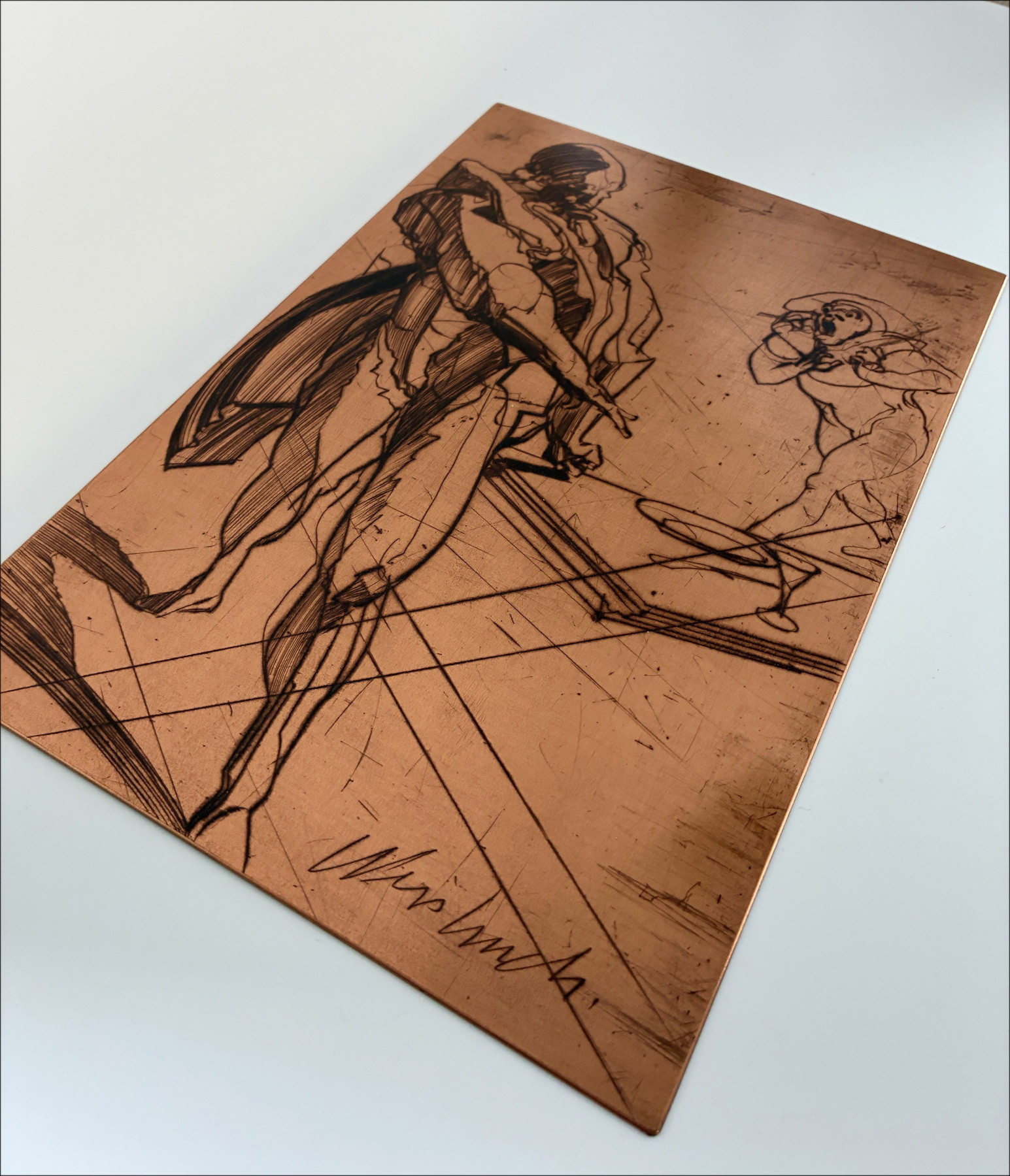 Claude Weisbuch – Don Juan, gravure et cuivre original