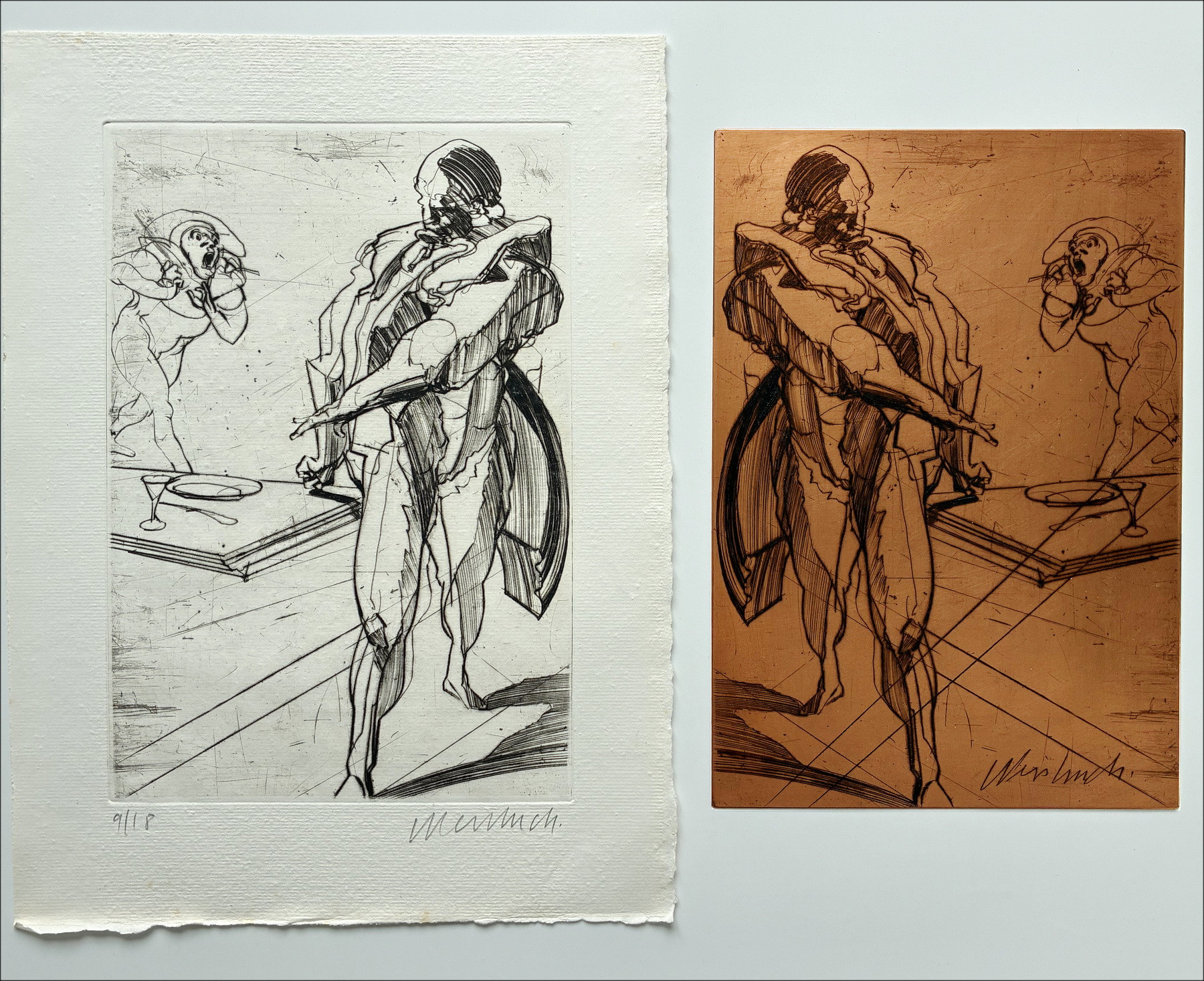 Claude Weisbuch – Don Juan, gravure et cuivre original