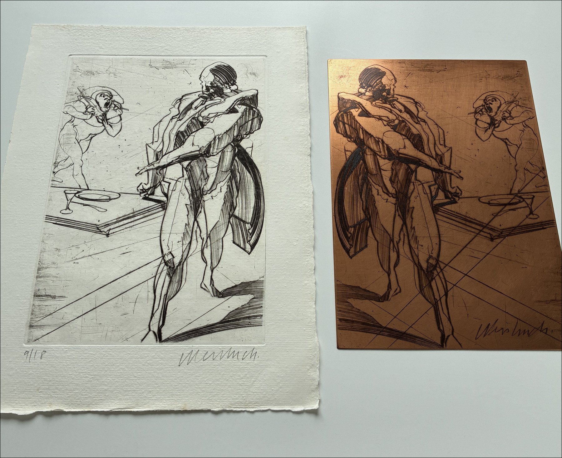 Claude Weisbuch – Don Juan, grabado original y cobre