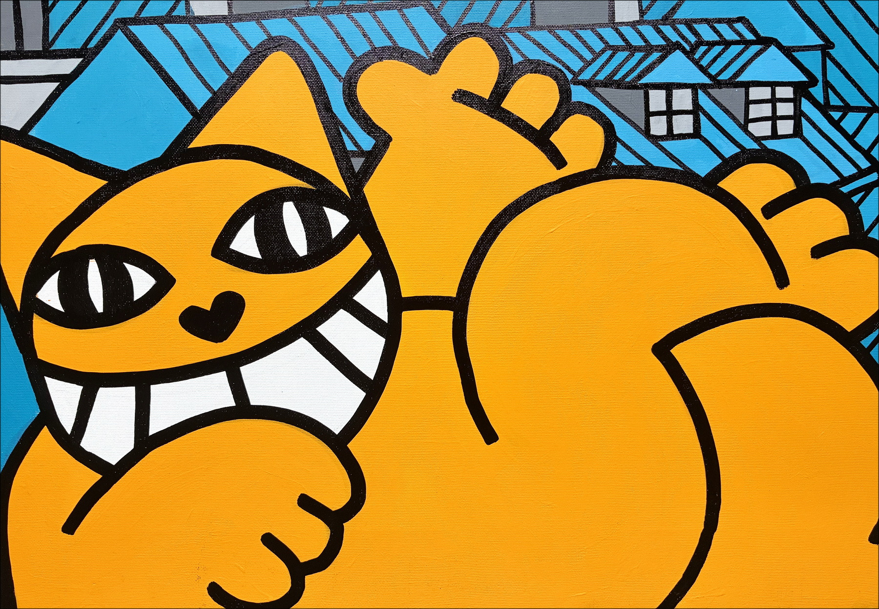 M.Chat - Classic Paris Siesta, Original Painting 2025