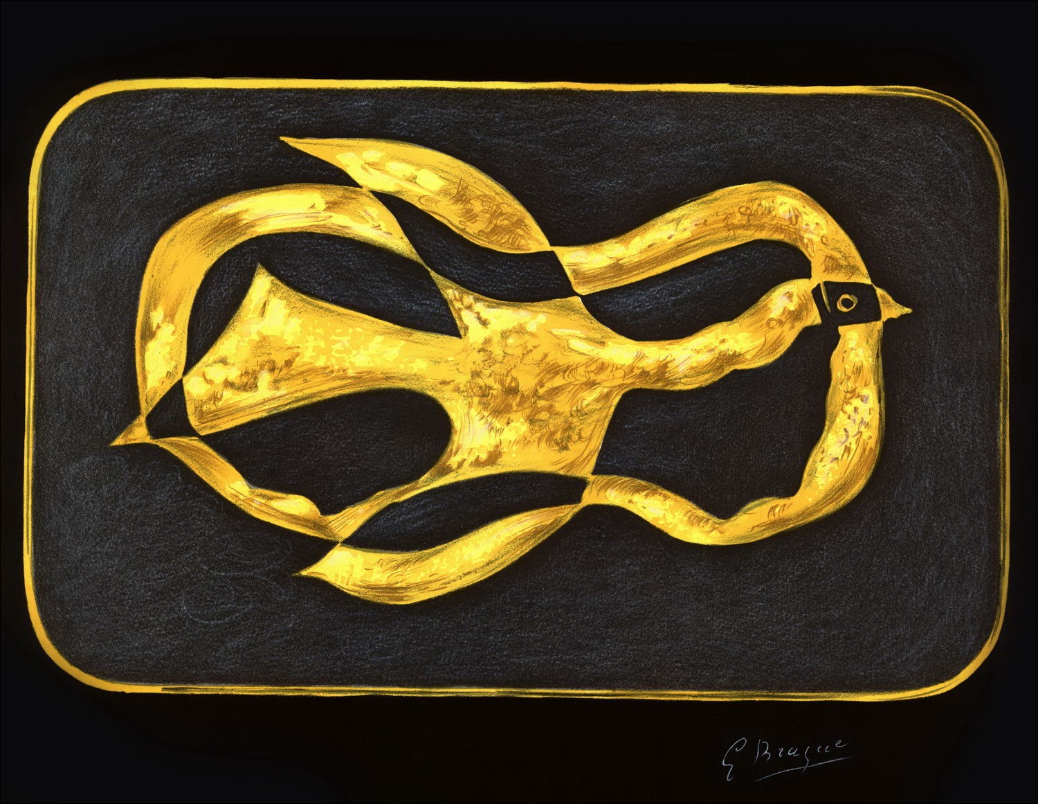 Georges Braque - Lithographie "Borese" 45x58cm - 1988