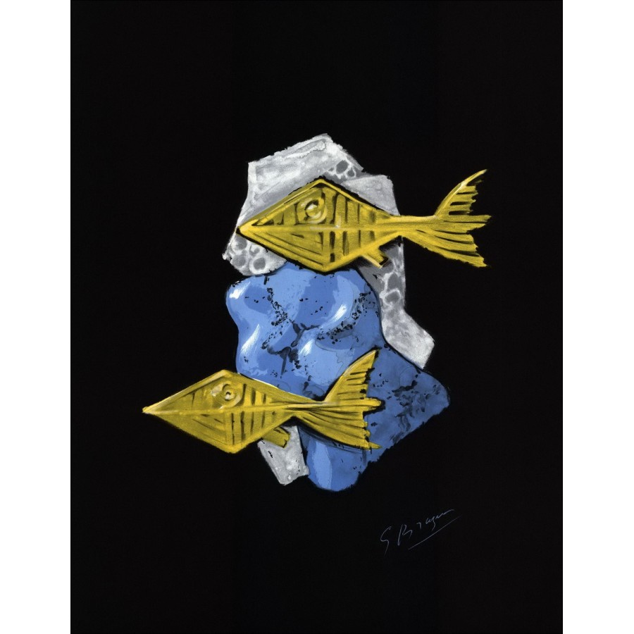 Gefra_Latn BRAQUE - Lith 45 Acheloos 45x58cm - 1988