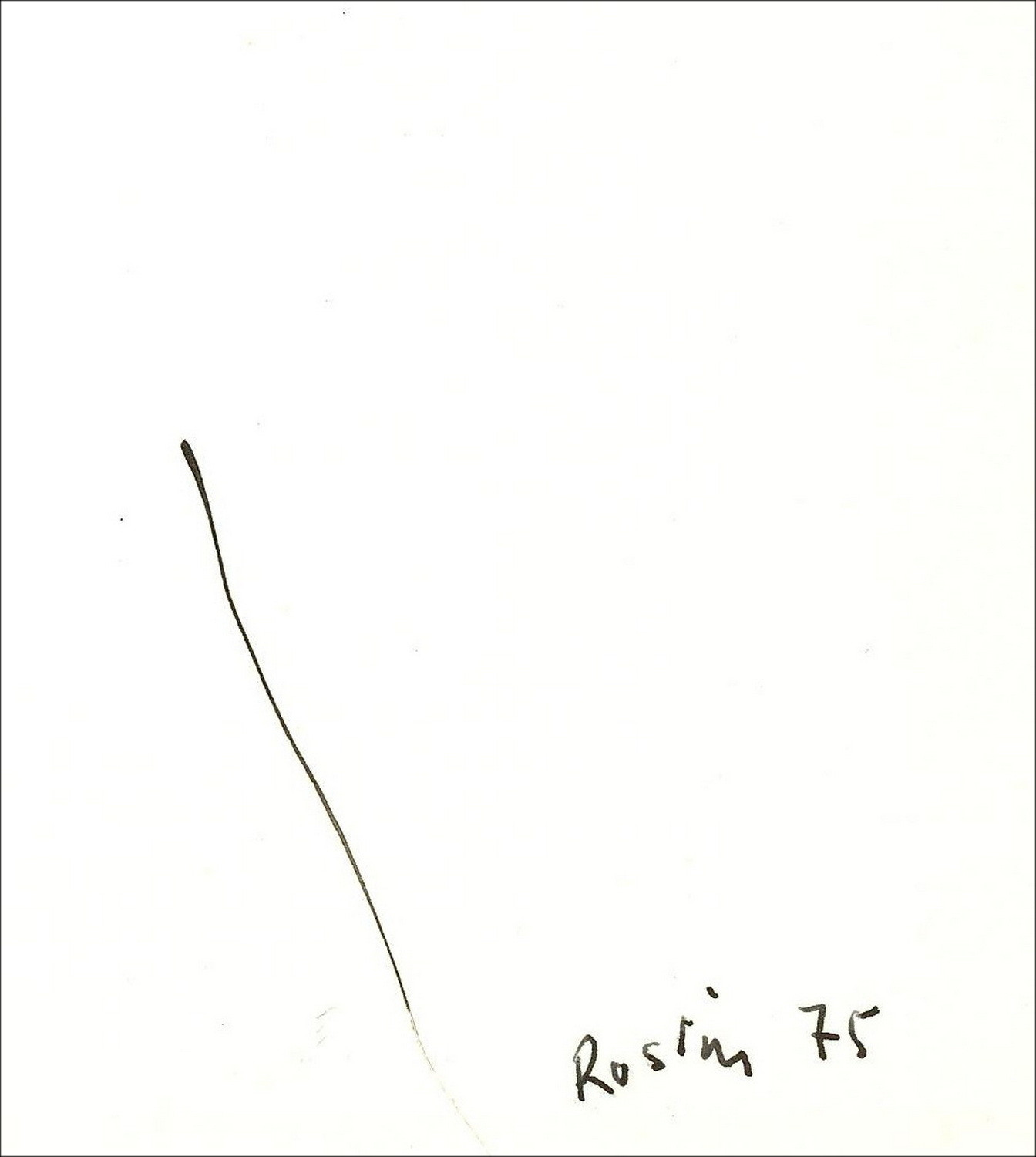 Jean Rustin – Le couple, dessin original à l’encre - 1975