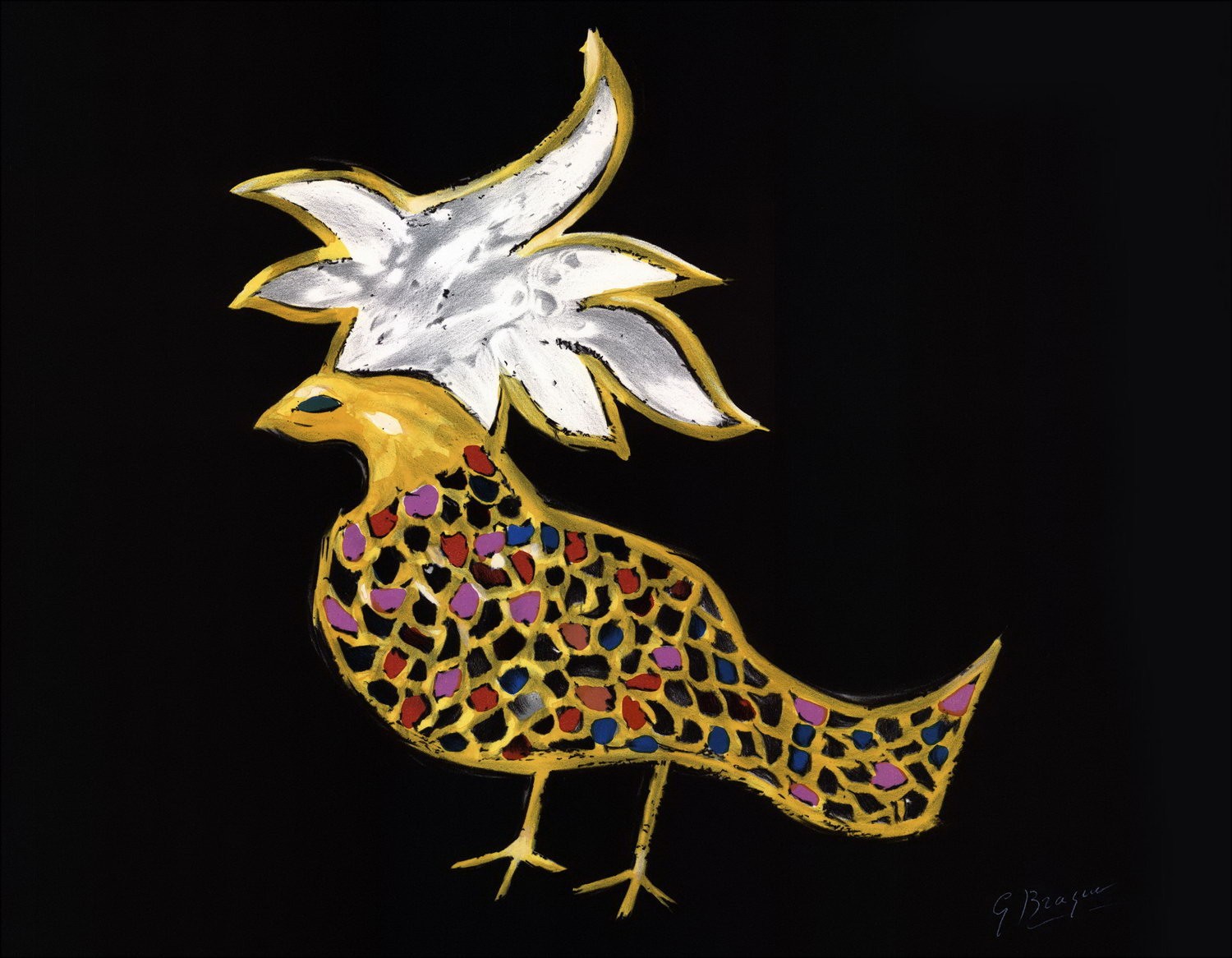 Georges BRAQUE - Litografia "Phoenix" 45x58cm - 1988