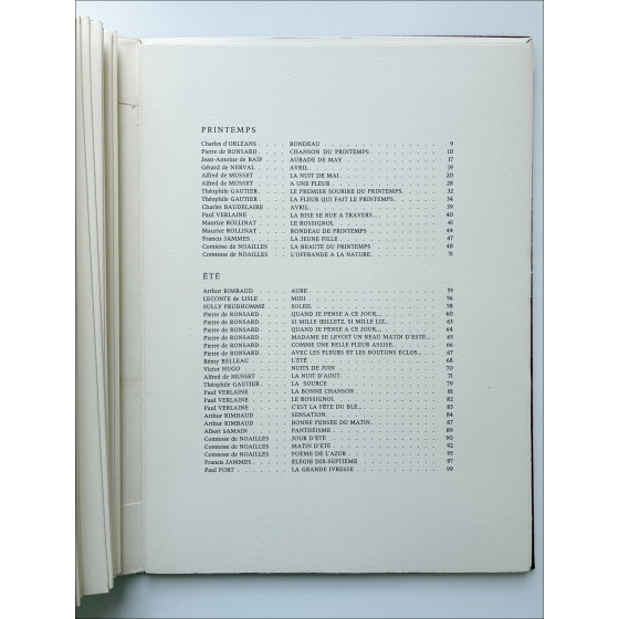 GANTNER Bernard - Work "Four Seasons Poems" - 1974