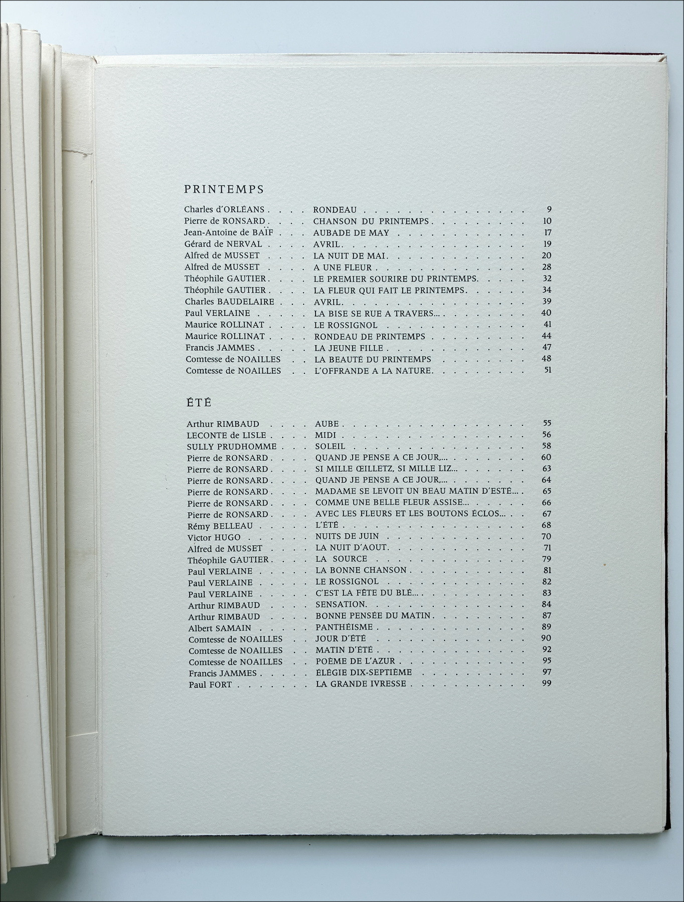 GANTNER Bernard - Work "Four Seasons Poems" - 1974
