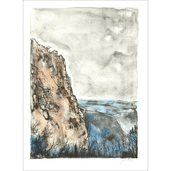 GANTNER Bernard - Il colletto Schlucht - 38 x 28 cm - 1967