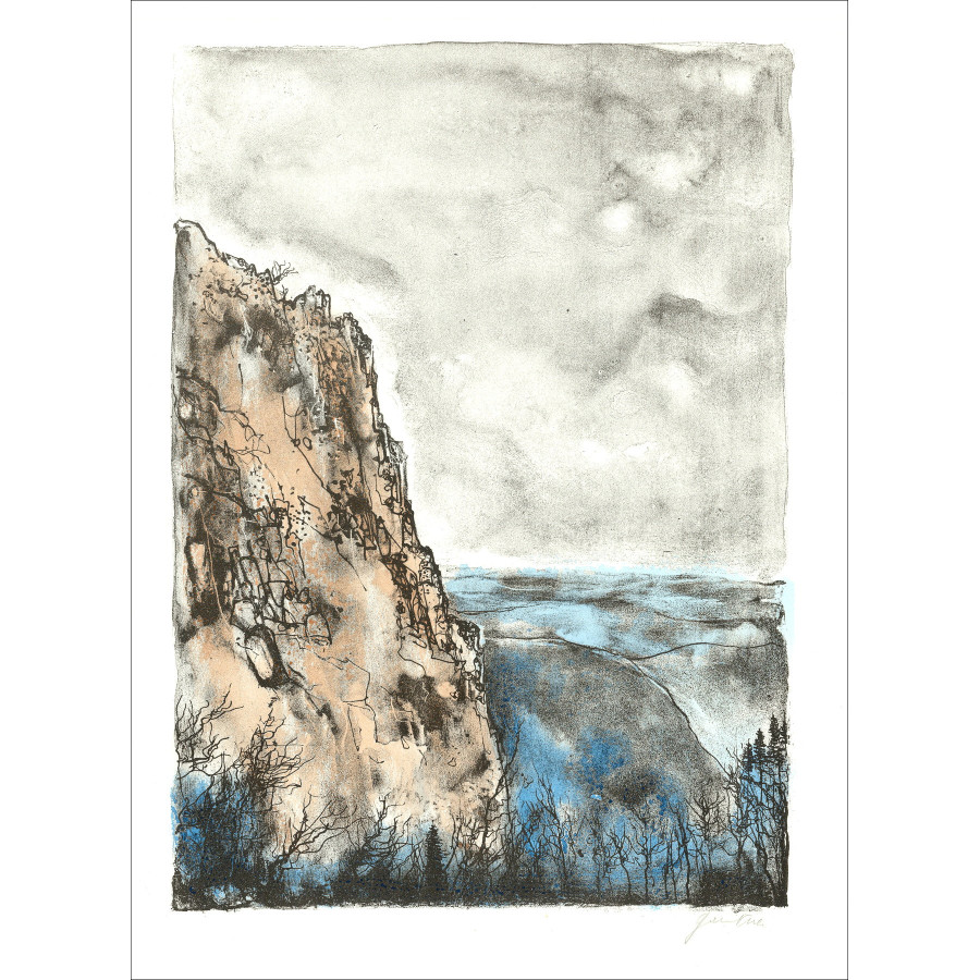 GANTNER Bernard - Il colletto Schlucht - 38 x 28 cm - 1967