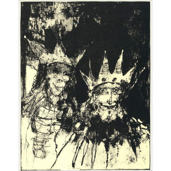 Jean Jansem - Könige und Legende, Lithographie Mourlot 1962