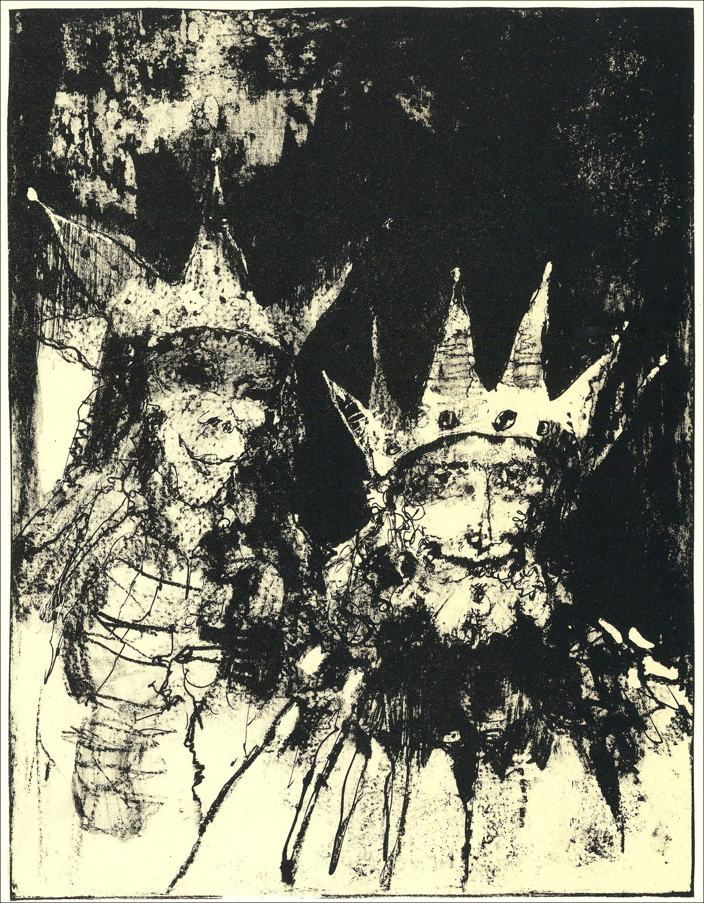 Jean Jansem - Kings and Legend, Lithography Mourlot 1962