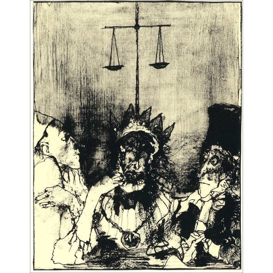 Jean Jansem – Reyes y leyenda - 2, litografía Mourlot 1962