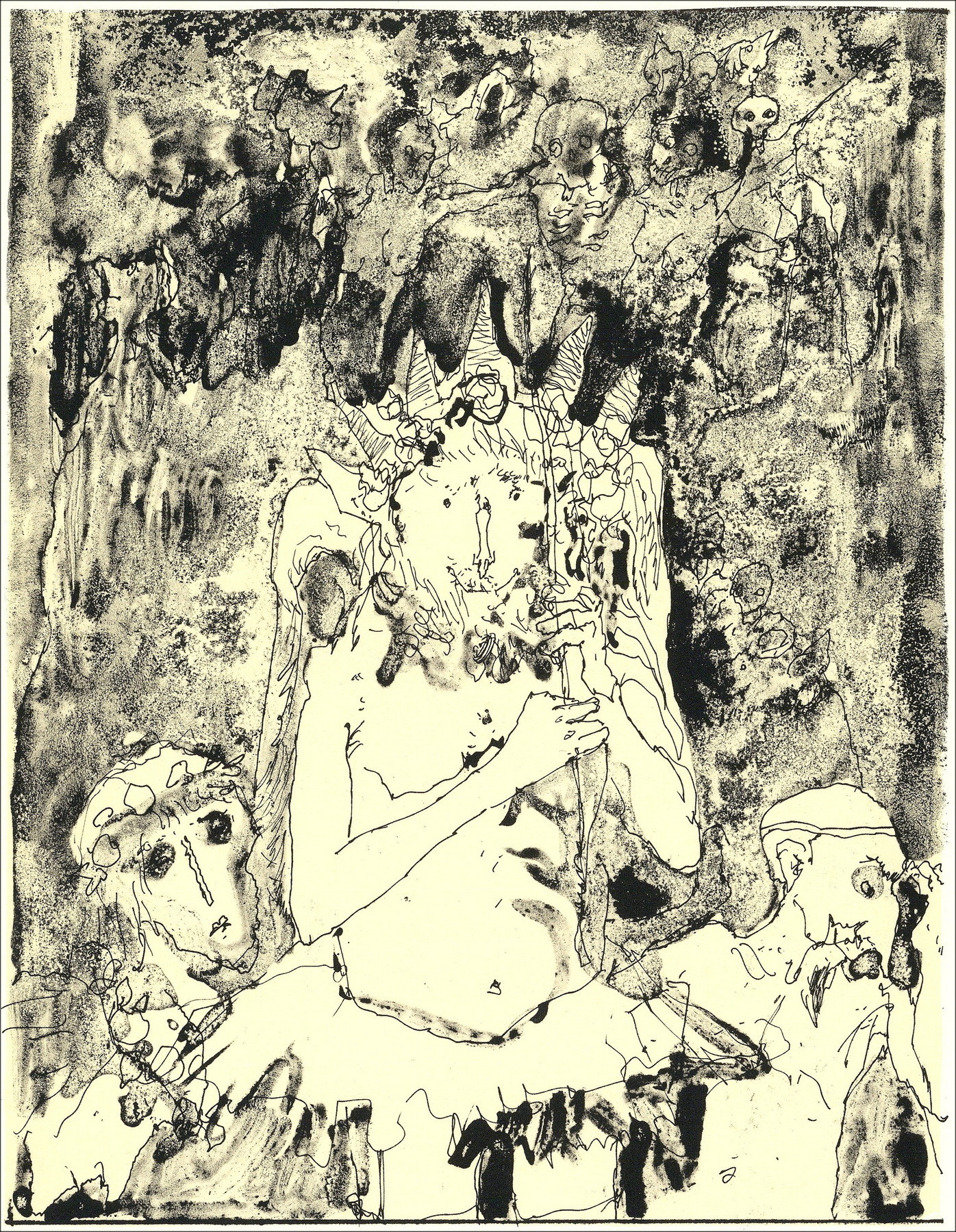 Jean Jansem – Reyes y leyenda - 3, litografía Mourlot 1962