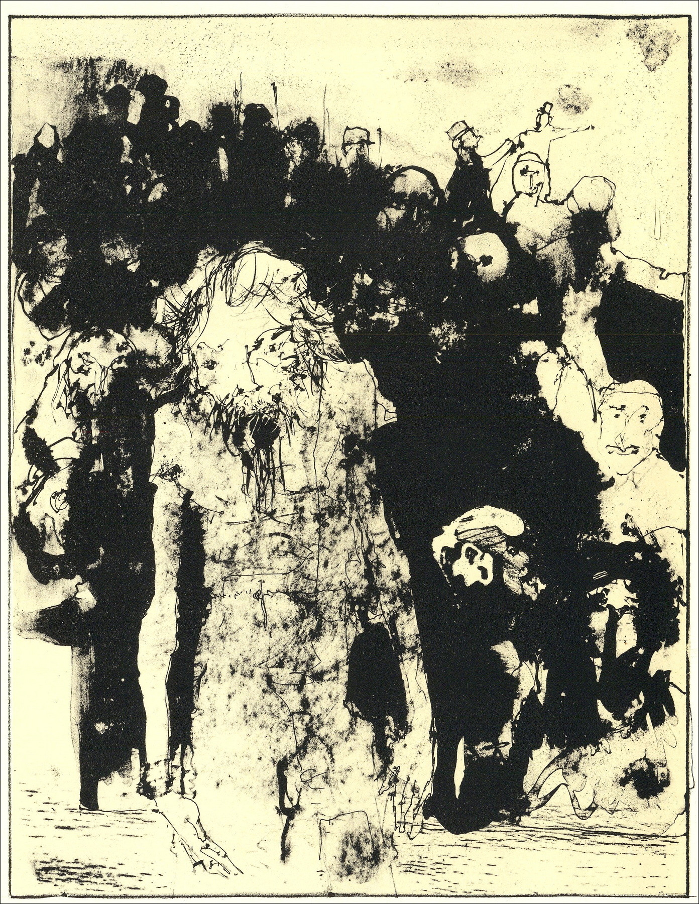Jean Jansem - Könige und Legende - 4, Lithographie Mourlot 1962