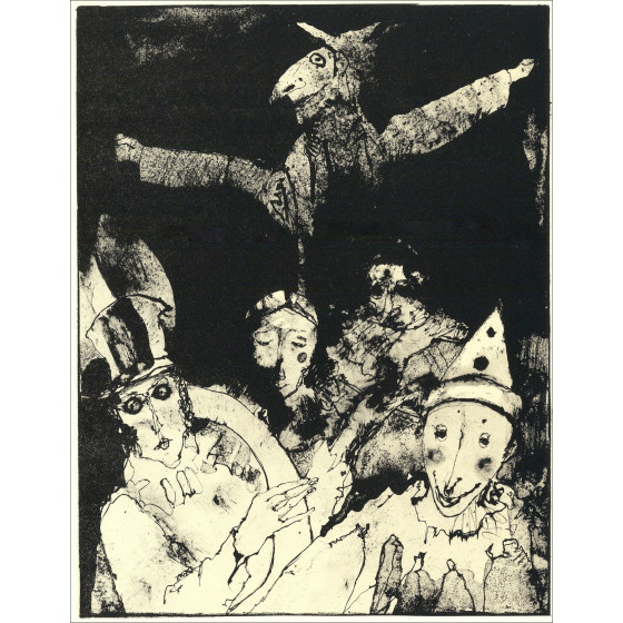 Jean Jansem - Könige und Legende - 5, Lithographie Mourlot 1962
